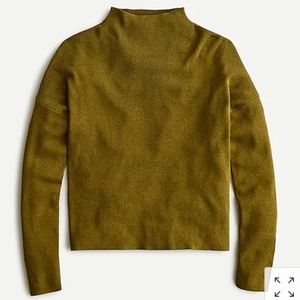 J.Crew ribbed mockneck sweater
